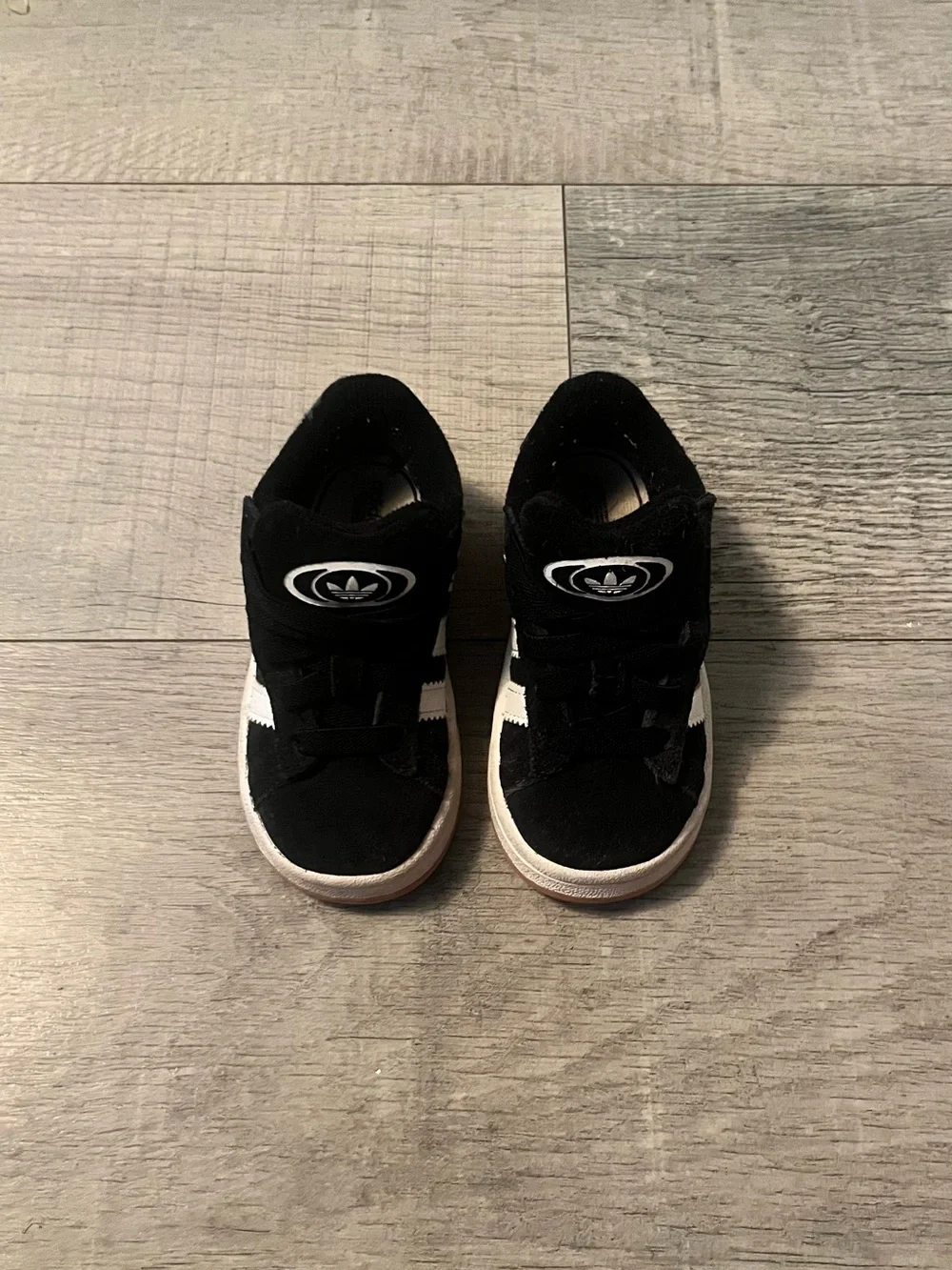 adidas Kids Black and White Low-Top Sneakers